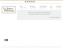 Tablet Screenshot of drjamespeterson.com